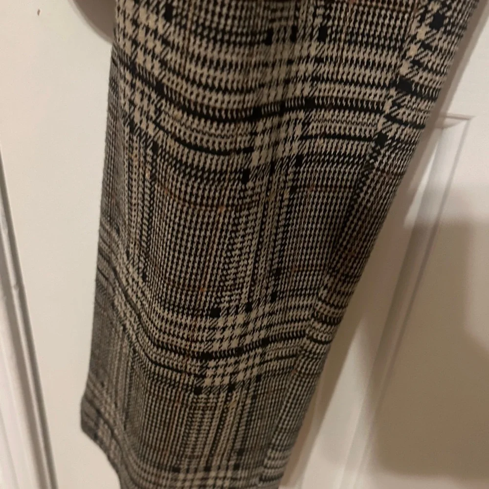 Liverpool Womens Brown Plaid Dress Pants